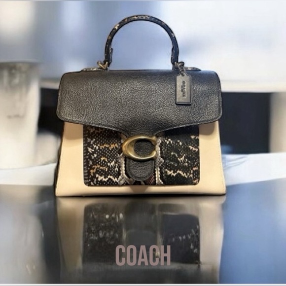 COACH Tabby Top Handle In Colorblock Snakeskin RARE ITEM - Picture 16 of 16